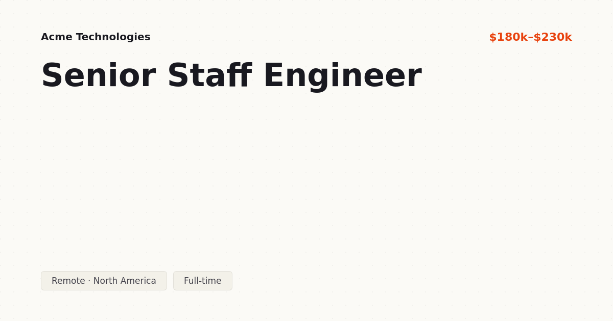 Job Posting Open Graph image example