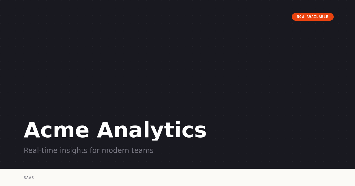 Product Launch Open Graph image example
